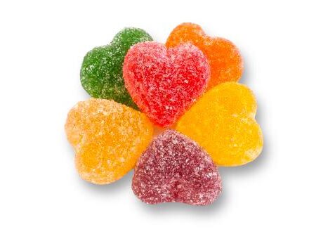 Toz Şekerli Kalp Jöle 500 gr