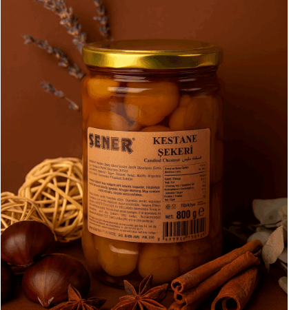 Kestane şekeri 800 gr Cam Kavanoz