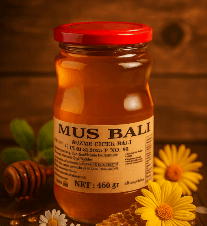 Muş balı 450 gr süzme