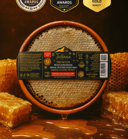 Premium Seri Polifloralı (Çok Çiçekli) Karakovan Petek Balı Çömlek 1000 gr