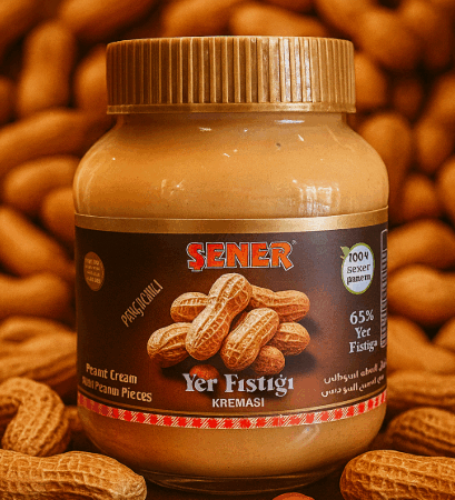 Parçacıklı Yer Fıstığı Kreması %35 Yer Fıstığı 330 gr 