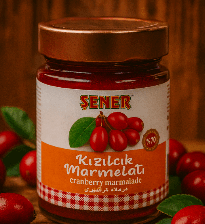 Kızılcık marmelatı %70 premıum 370 gr