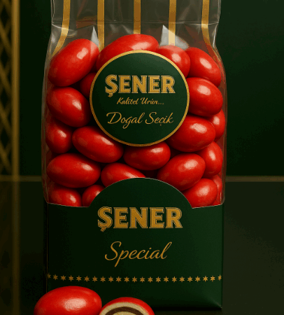 Kırmızı Badem Draje 250 gr 